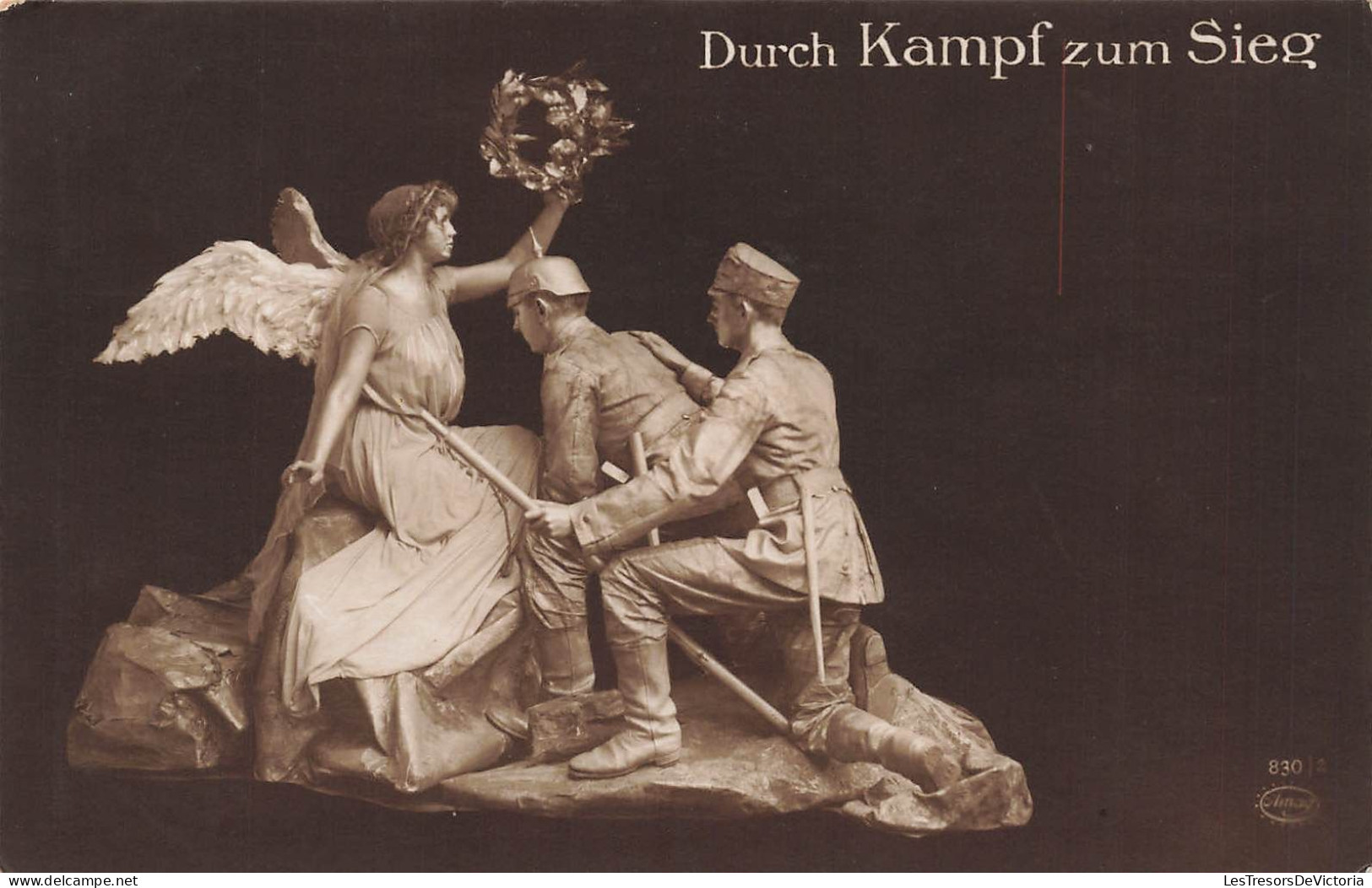 MILITARIA - Durch Kampf Zum Sieg - Monuments Aux Morts - Statues - Ange - Soldats - Carte Postale Ancienne - Oorlogsmonumenten