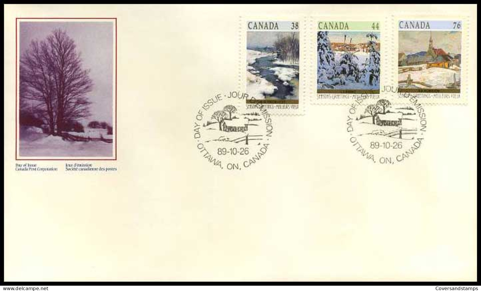 Canada - FDC - 1939 : Season's Greetings                          - 1981-1990