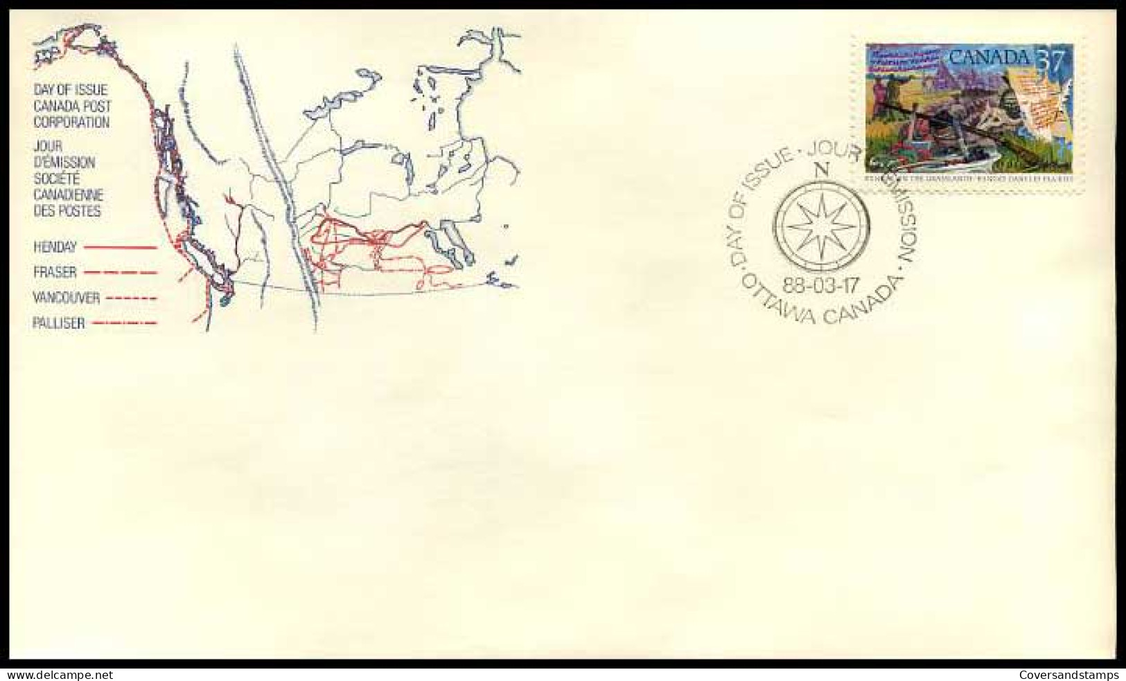 Canada - FDC - Henday On The Grasslands                      - 1981-1990