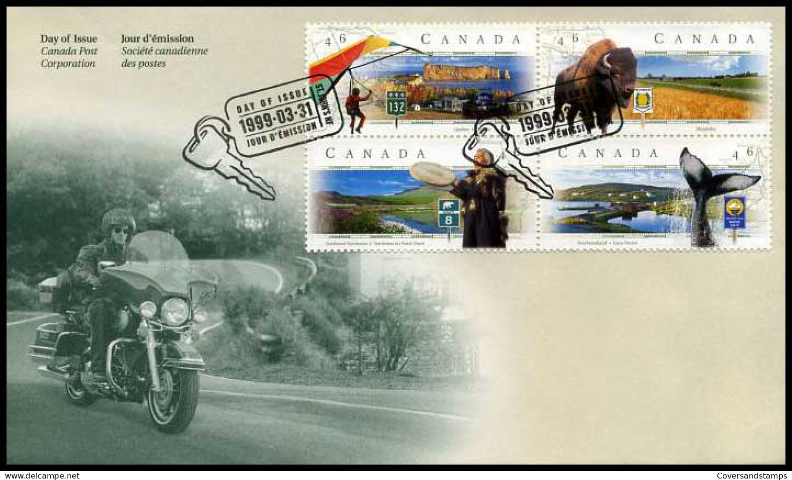 Canada - FDC - Scenic Highway Stamps                      - 1991-2000