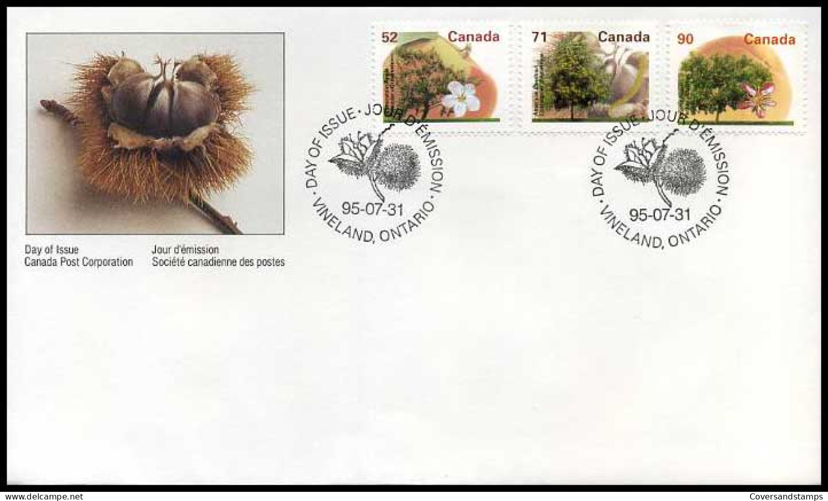 Canada - FDC -  Fruit Trees                      - 1991-2000