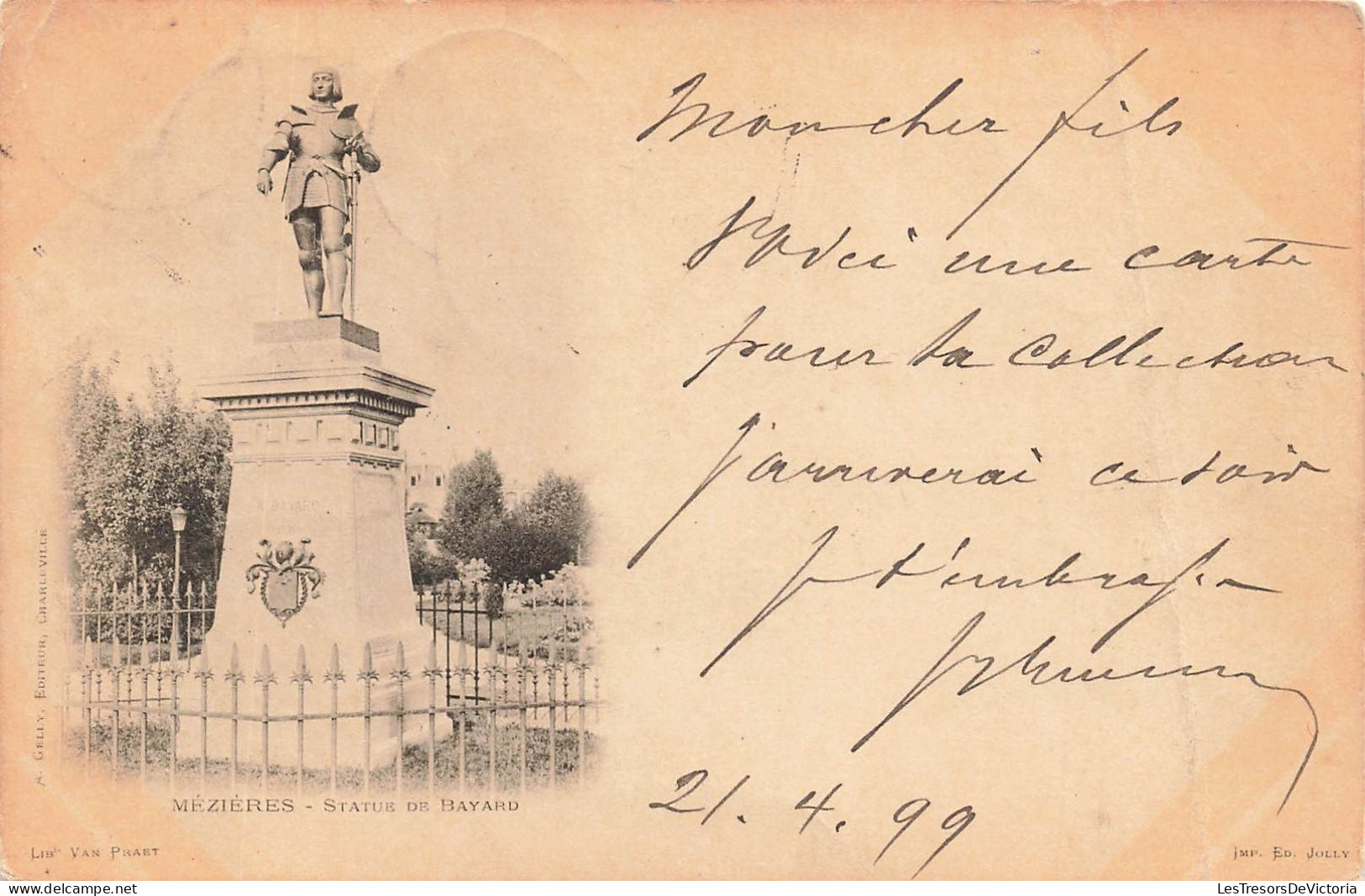 SUISSE - Mézières - Vue Sur Une Statue De Bayard - Vue Générale  - Carte Postale Ancienne - Mézières