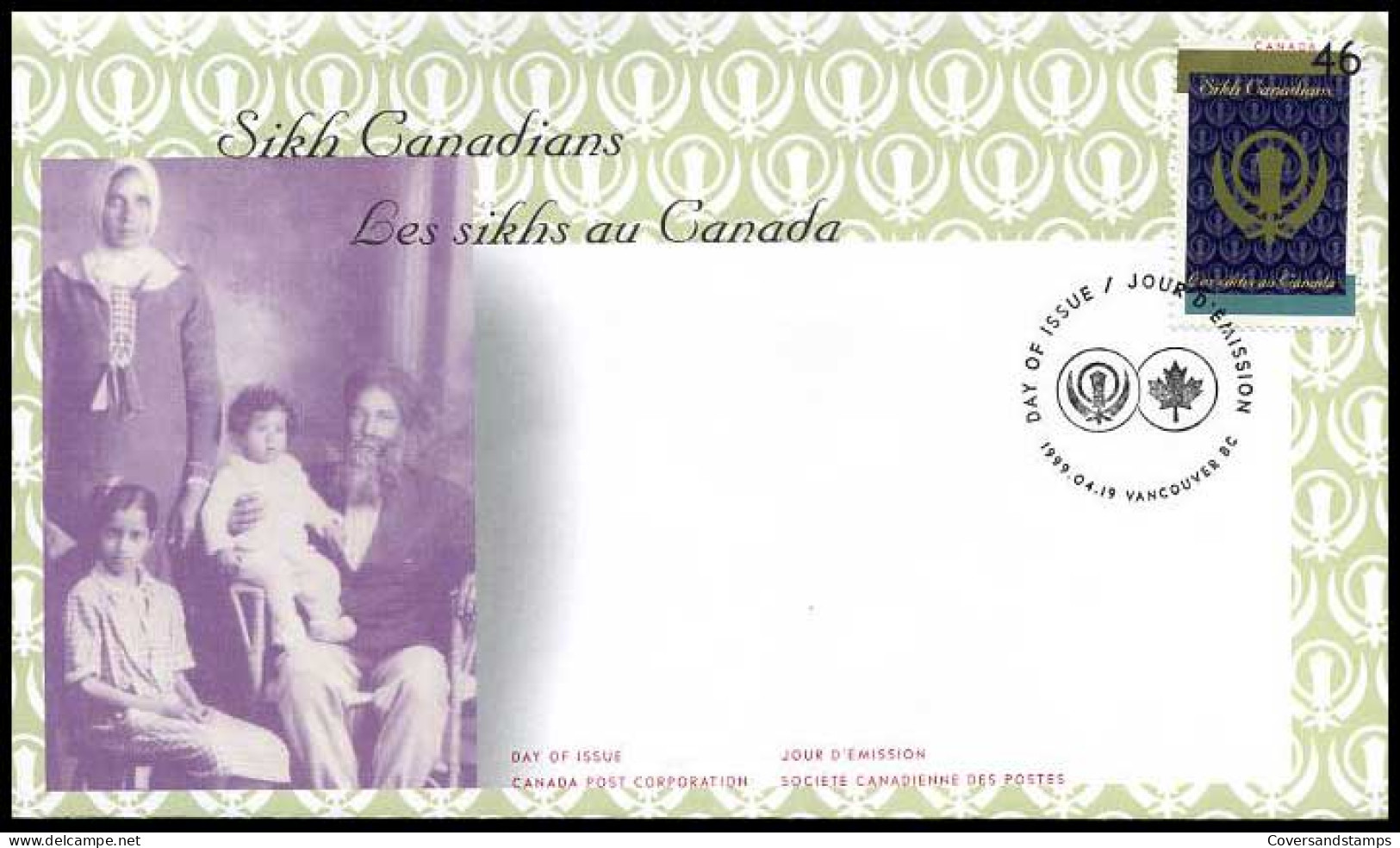 Canada - FDC -  Sikh Canadians                     - 1991-2000