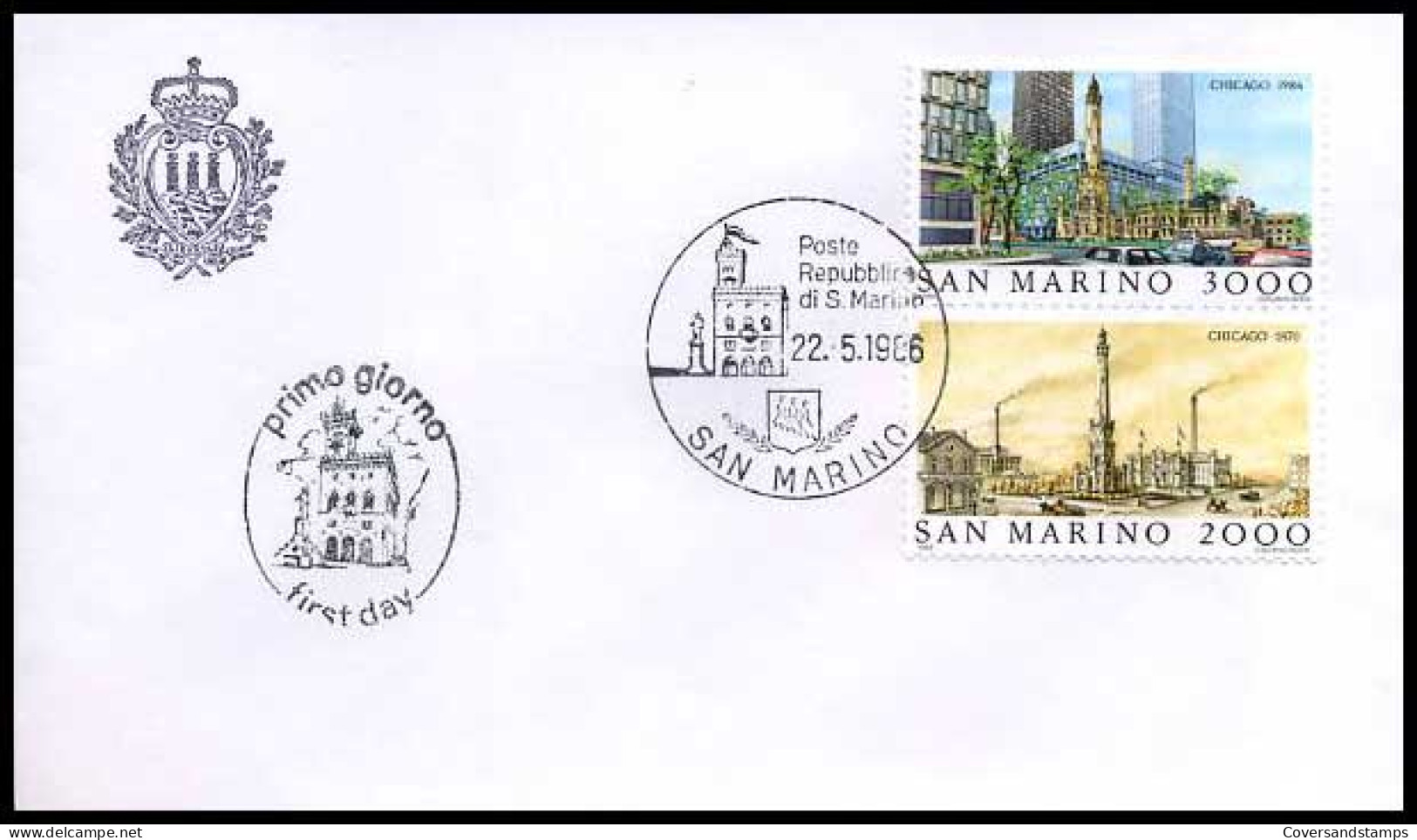 San Marino - FDC - Chicago                         - FDC