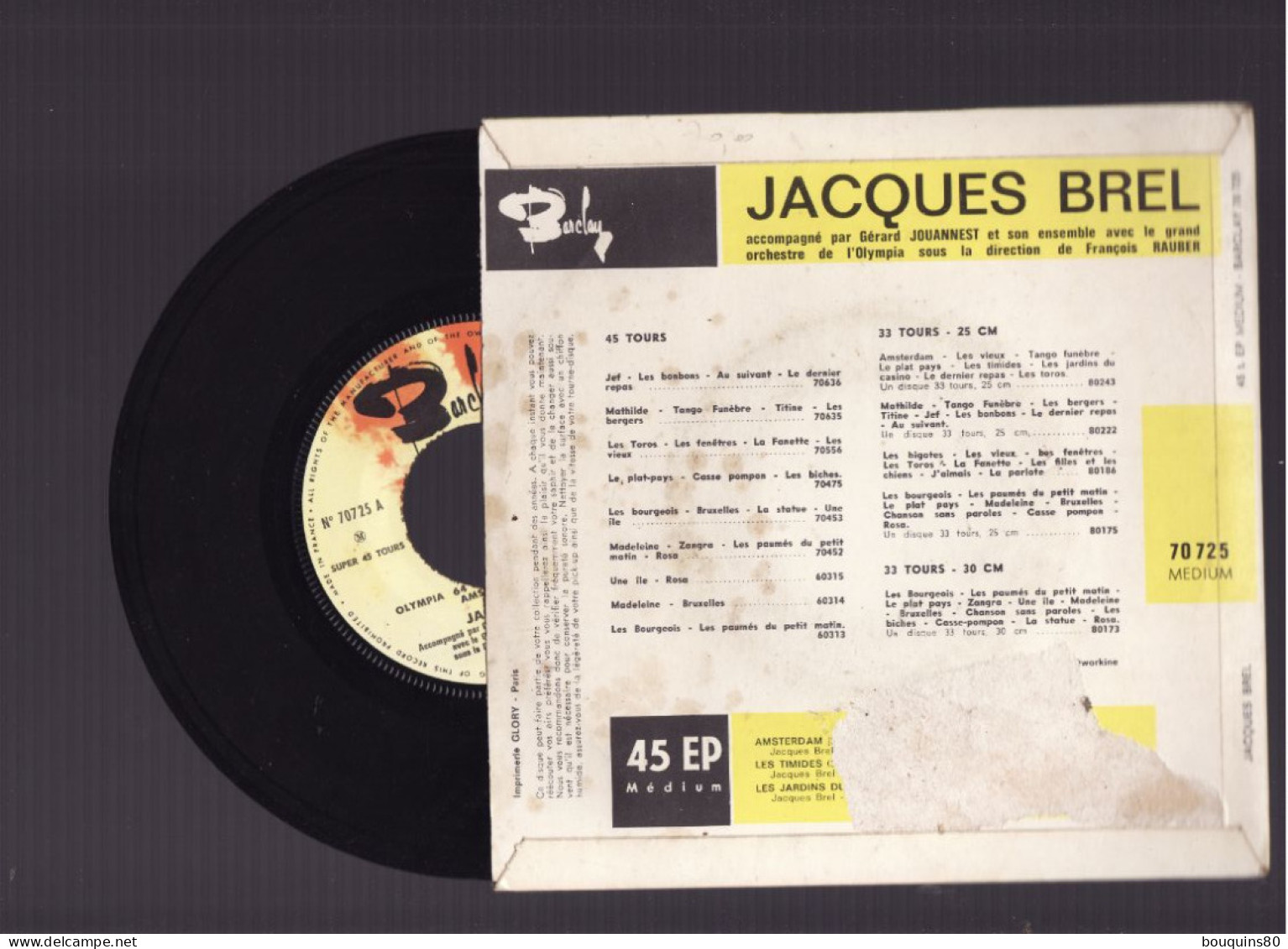 JACQUES BREL AMSTERDAM - Sonstige - Franz. Chansons