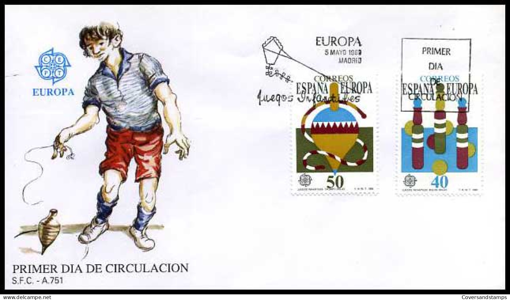 Spanje - FDC - Europa 1989                        - 1989