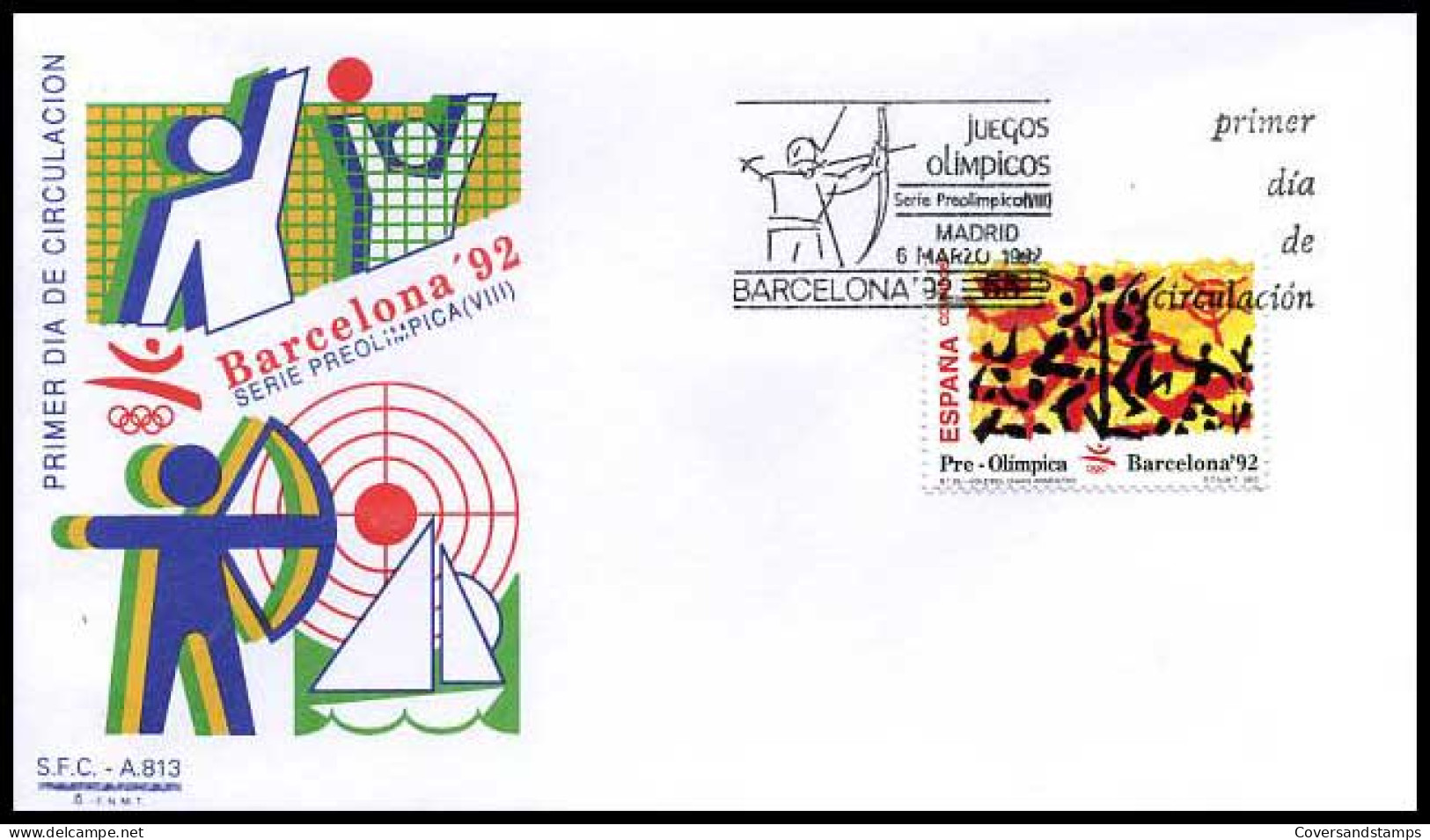 Spanje - FDC - Olympische Spelen Barcelona '92                       - FDC