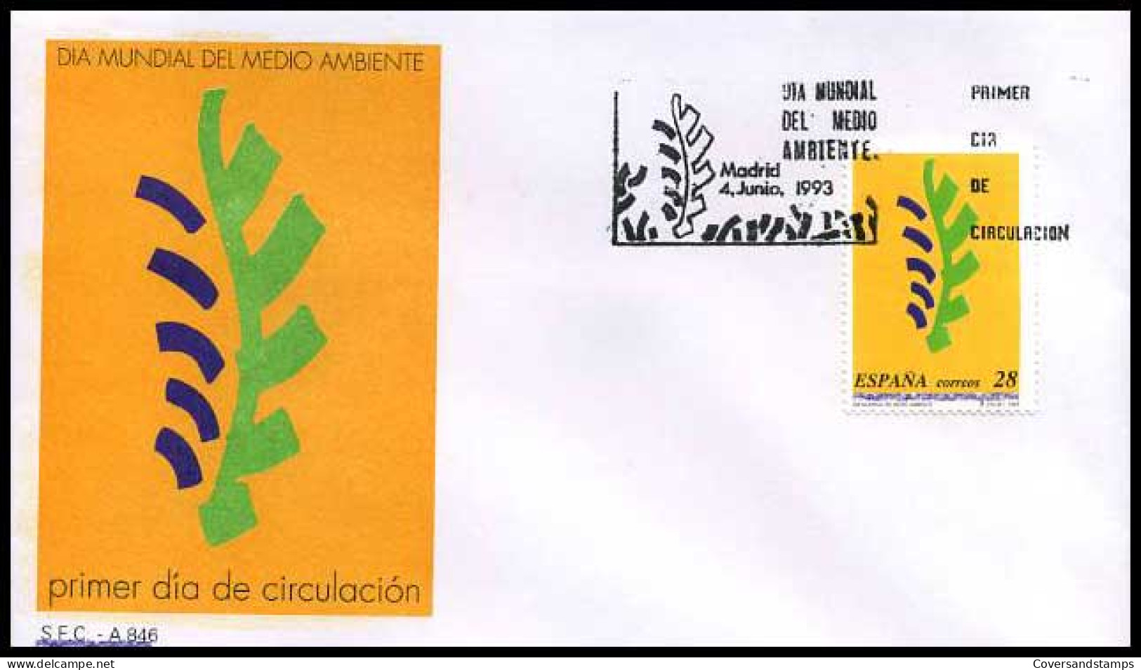 Spanje - FDC - Dia Mundial Del Medio Ambiente                     - FDC