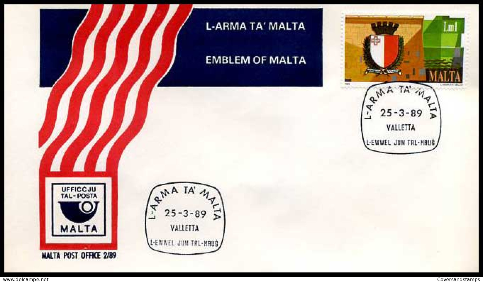 Malta - FDC - Emblem Of Malta                     - Malte