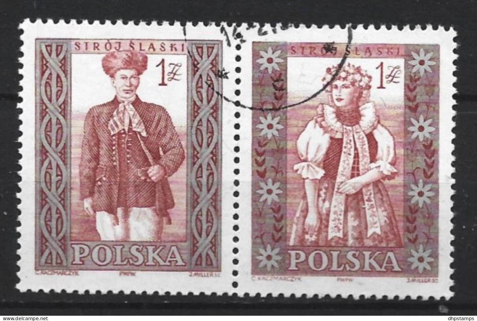 Polen 1959 Folklore Costumes Y.T. 1009/1010 (0) - Usati