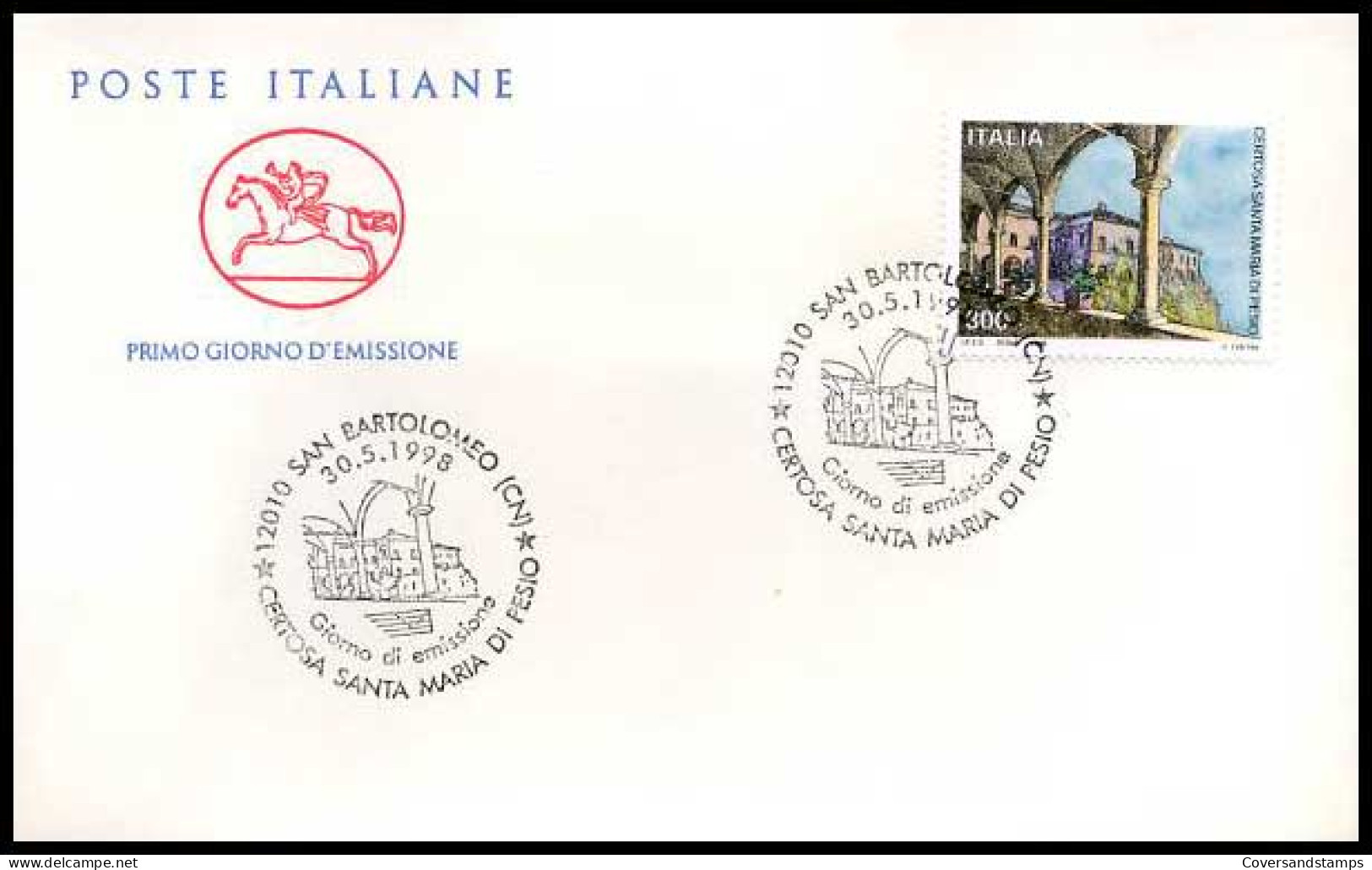 Italië - FDC - Certosa Santa Maria Di Pesio                      - FDC