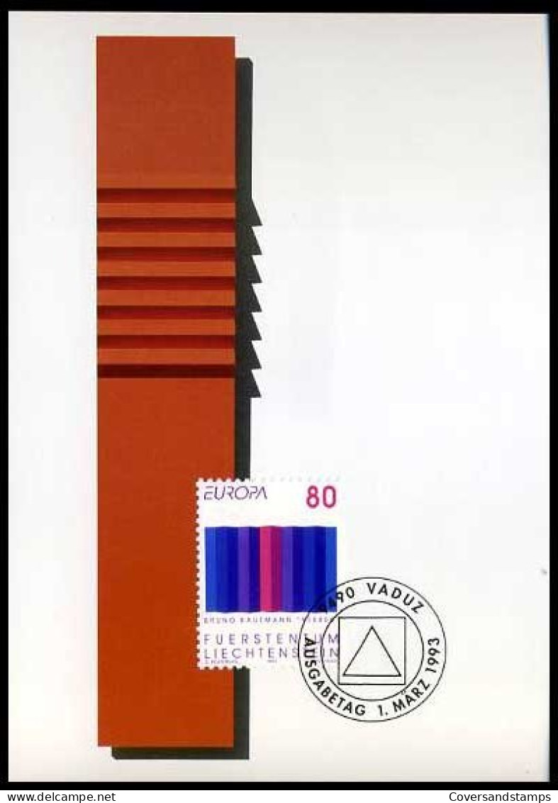 Liechtenstein - Maximumkaart - Europa 1993                      - 1993