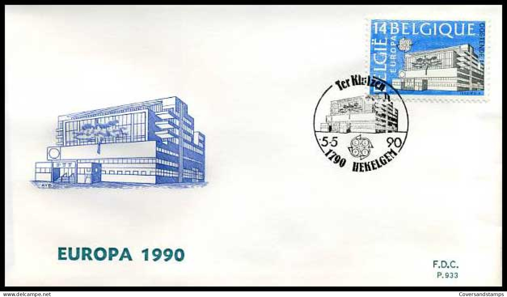 België - FDC -  Europa 1990                                          - 1990