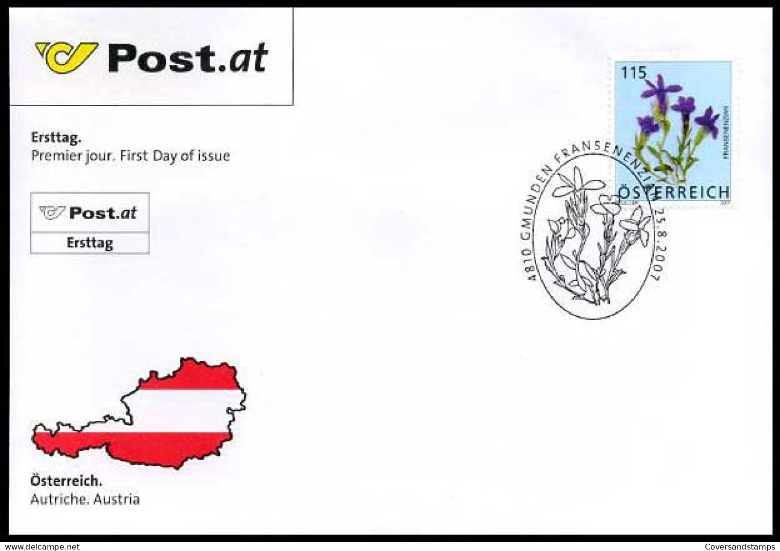 Oostenrijk - FDC - Bloemen                     - FDC