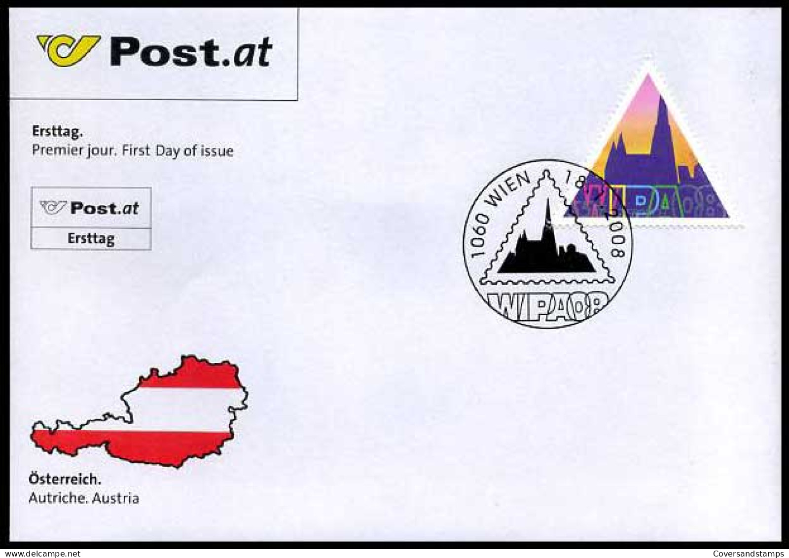 Oostenrijk - FDC - Wipa 08                     - FDC