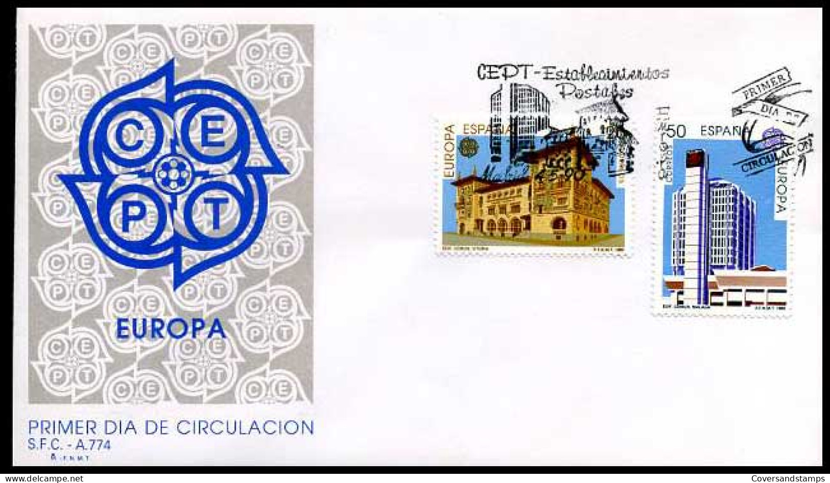 Spanje - FDC -  Europa 1990                                           - 1990
