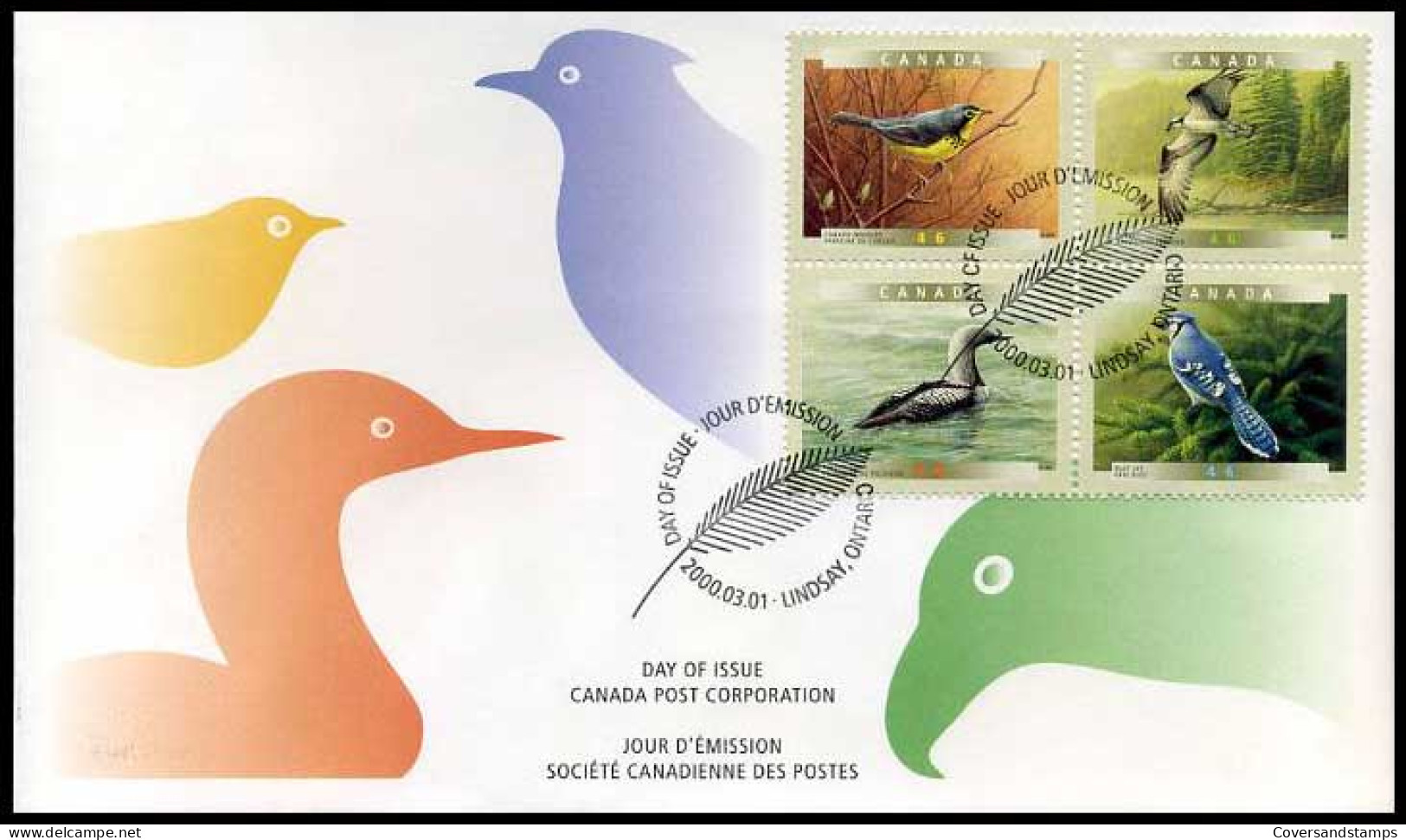 Canada - FDC -  Vogels                                    - 1991-2000