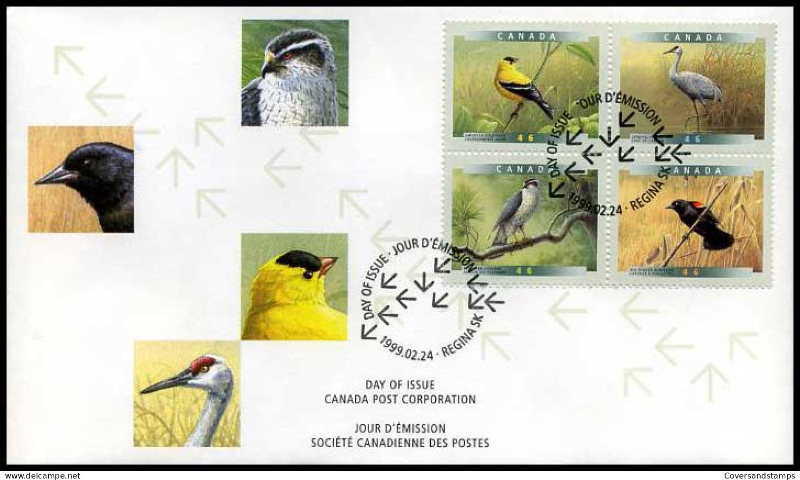 Canada - FDC -  Vogels                                    - 1991-2000
