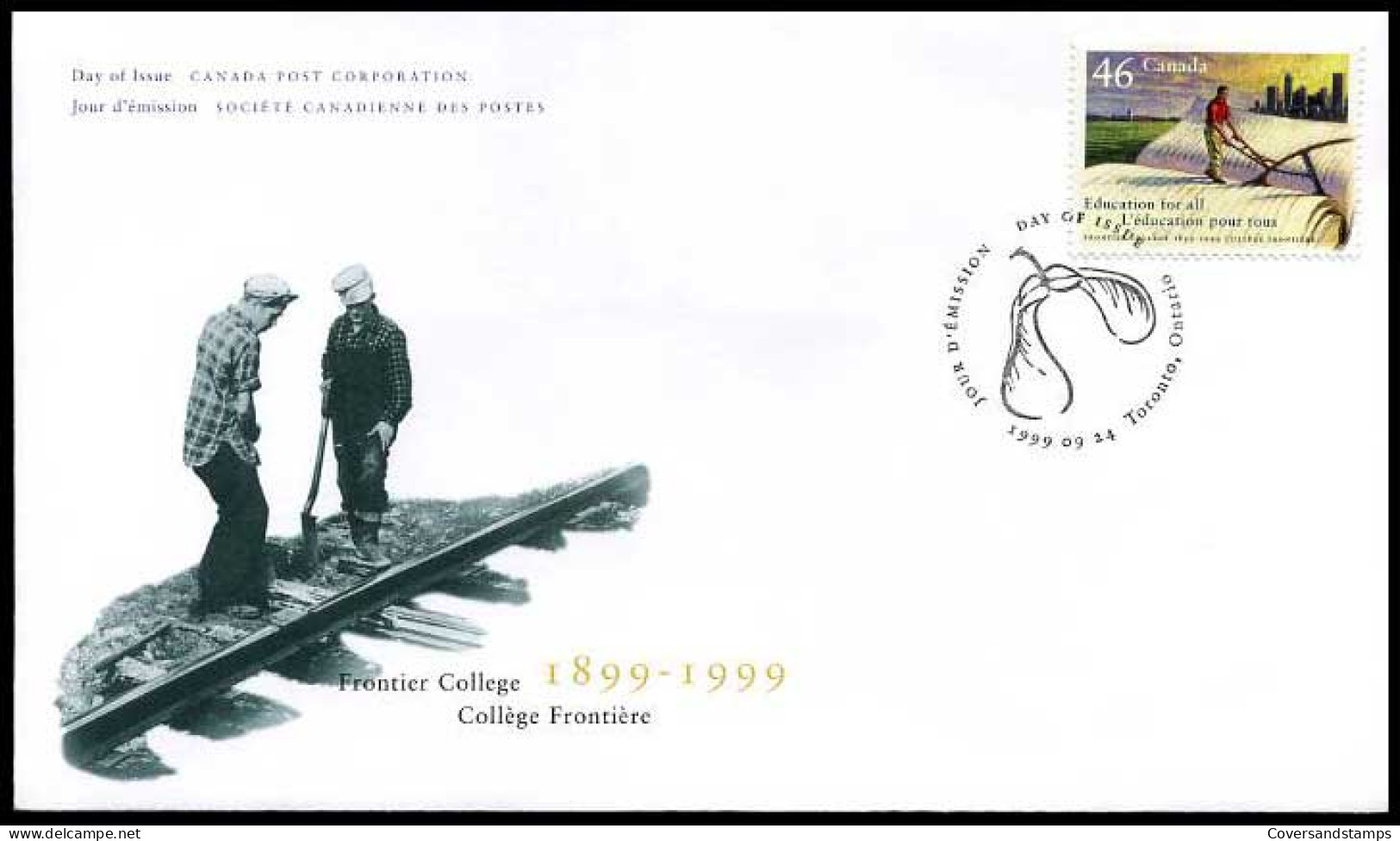 Canada - FDC -  Education For All                                    - 1991-2000