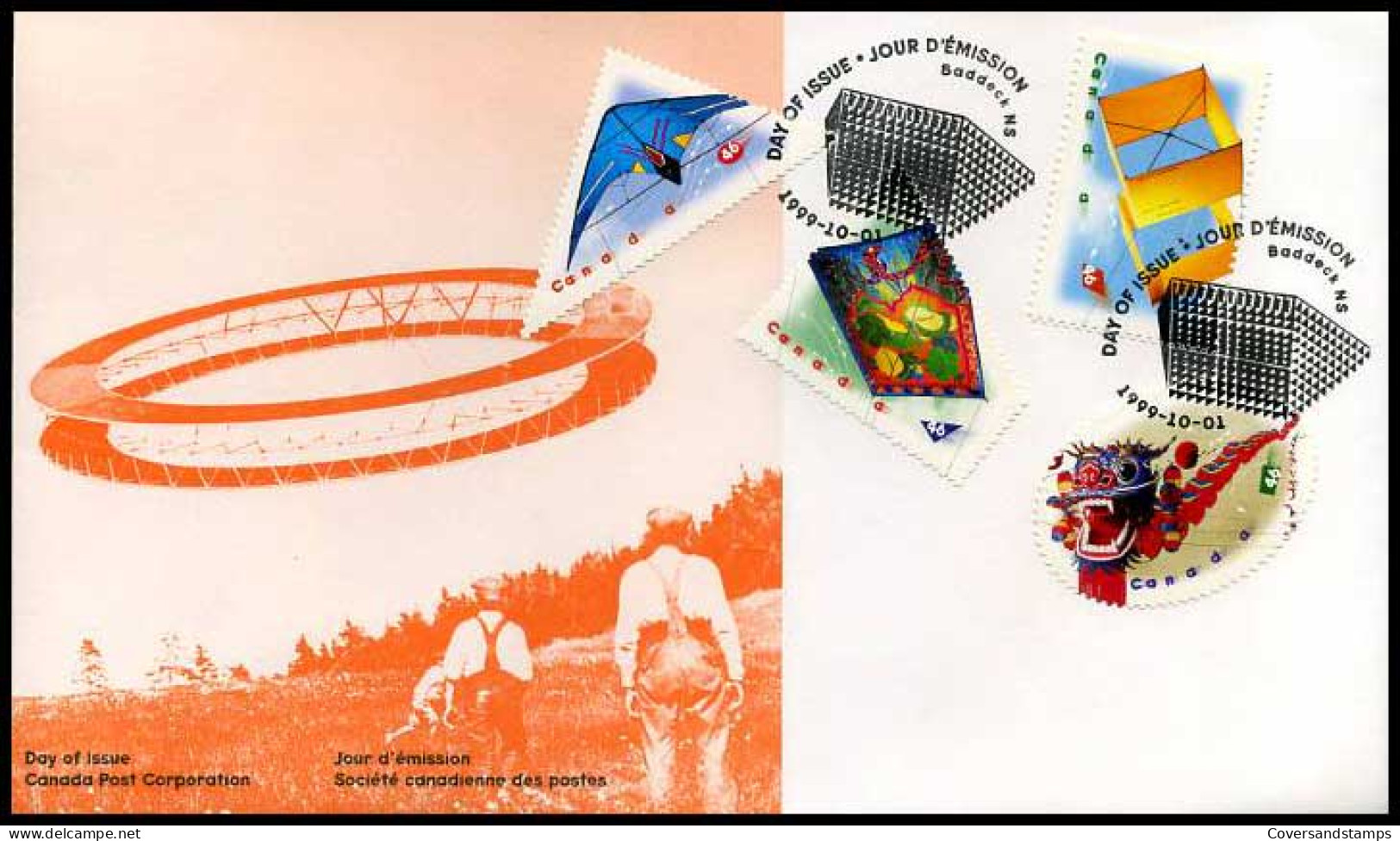 Canada - FDC -  Vliegers - Kites                                    - 1991-2000