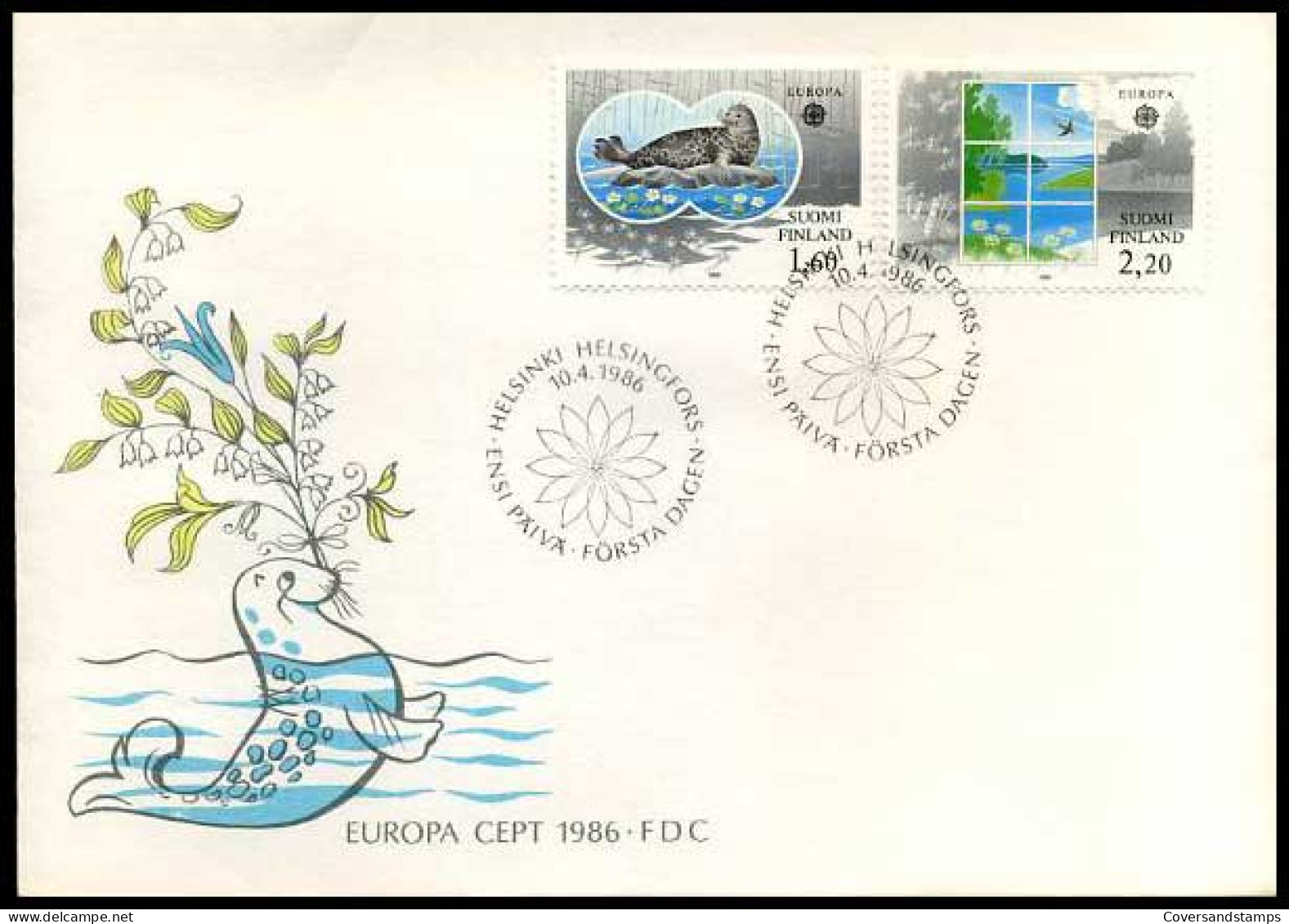 Finland - FDC - Europa 1986                                            - 1986
