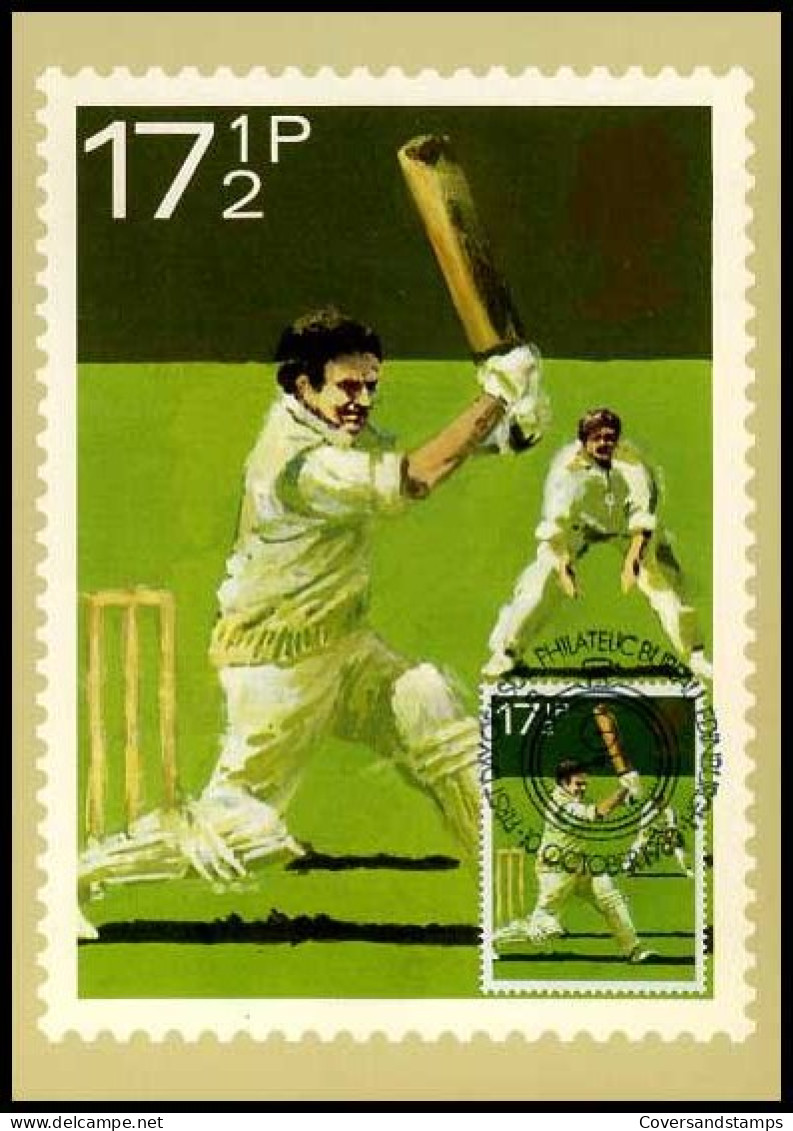 Groot-Brittannië - MK - Sport : Cricket                                - Maximumkaarten