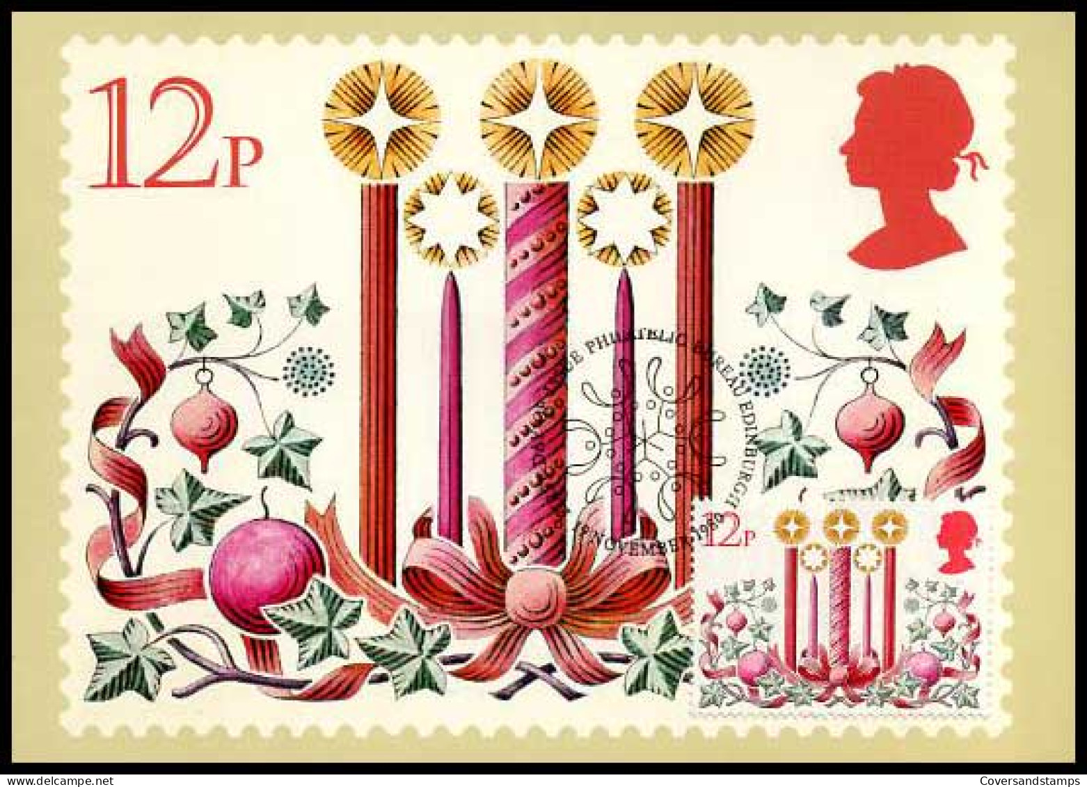 Groot-Britannië - MK - Christmas 1980                               - Maximum Cards