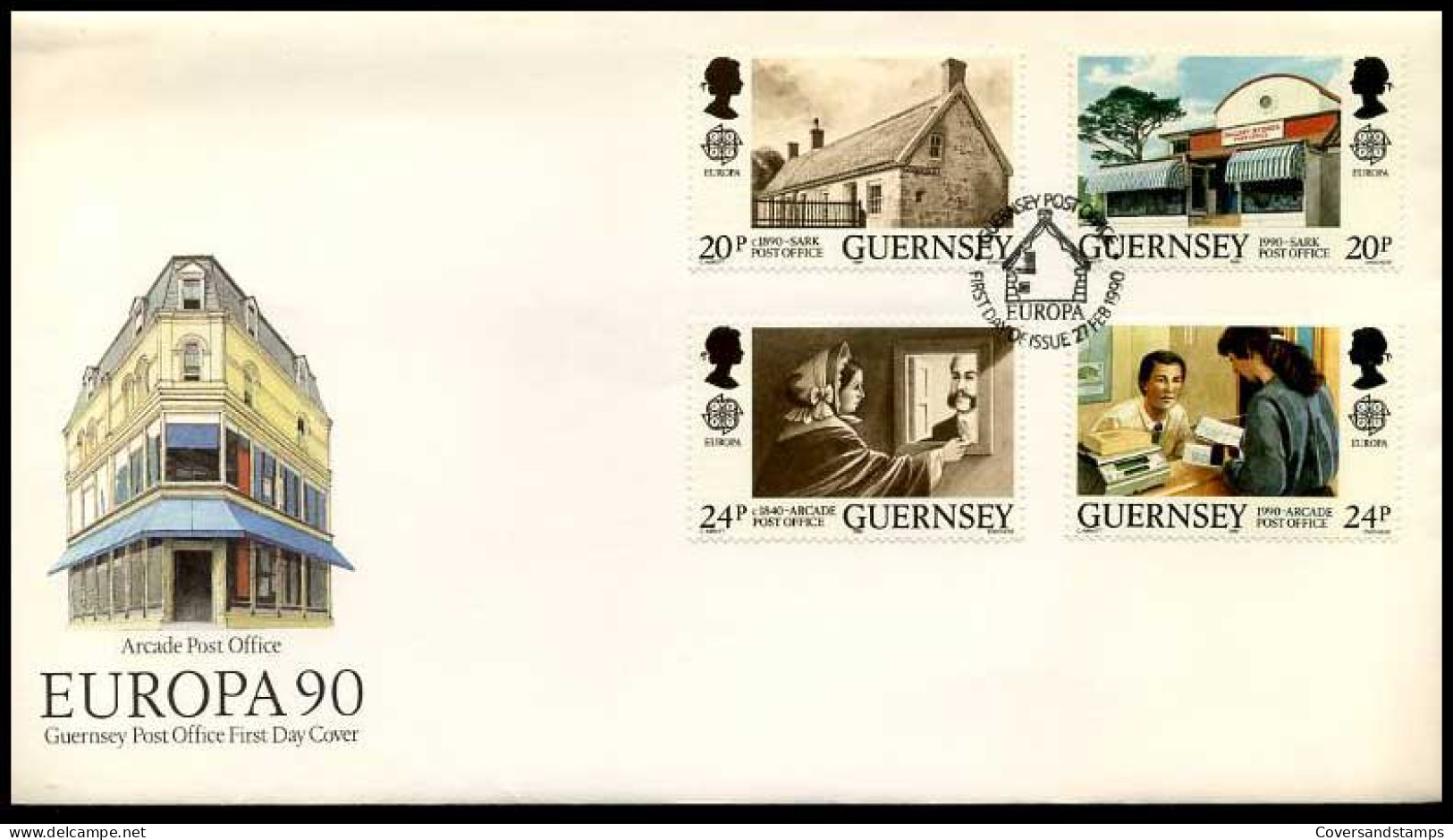 Guernsey - FDC -  Europa 1990                                    - 1990