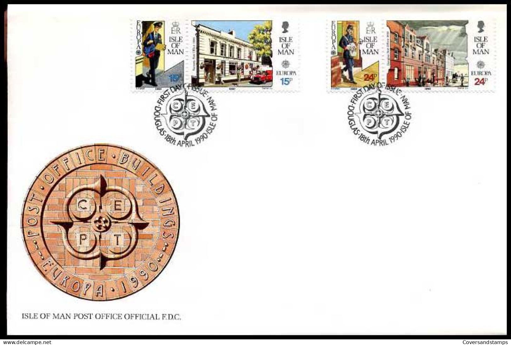 Isle Of Man - FDC -  Europa 1990                                         - 1990