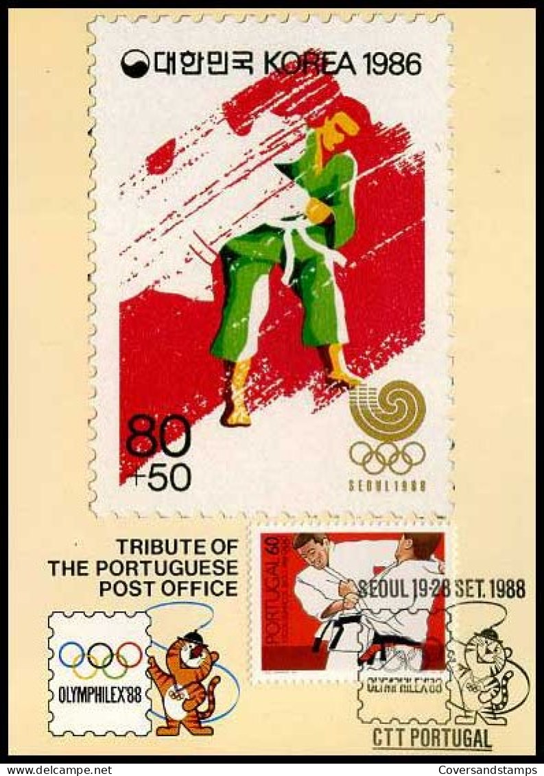 Portugal - MK - Seoul 1988                                - Tarjetas – Máximo