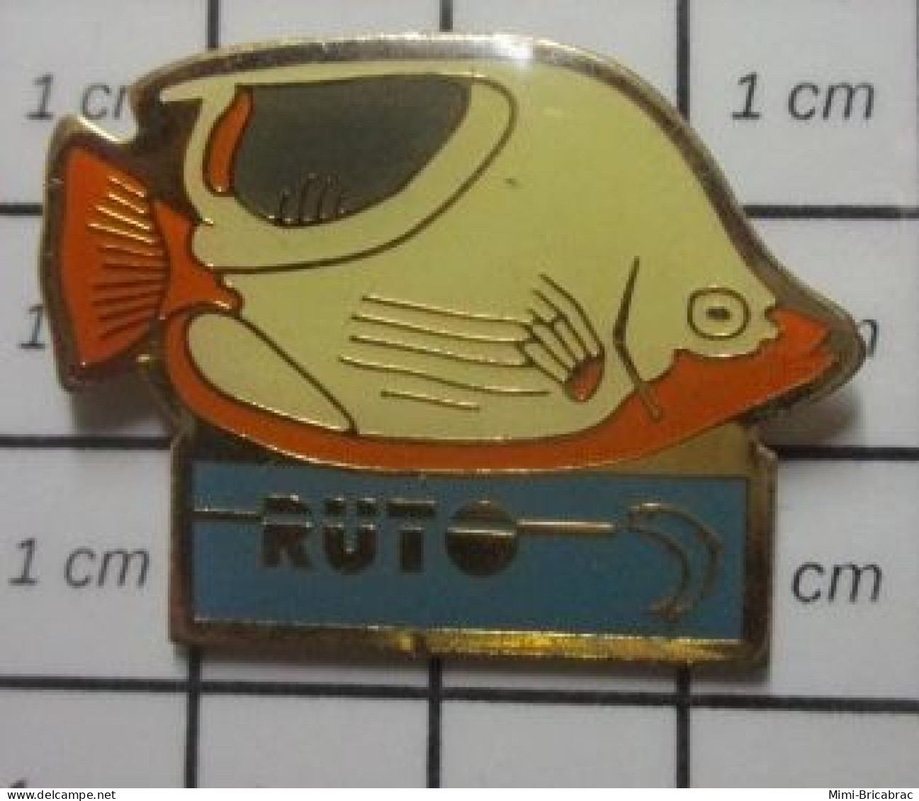 1618B Pin's Pins / Beau Et Rare : ANIMAUX / POISSON TROPICAL RUTO - Tiere