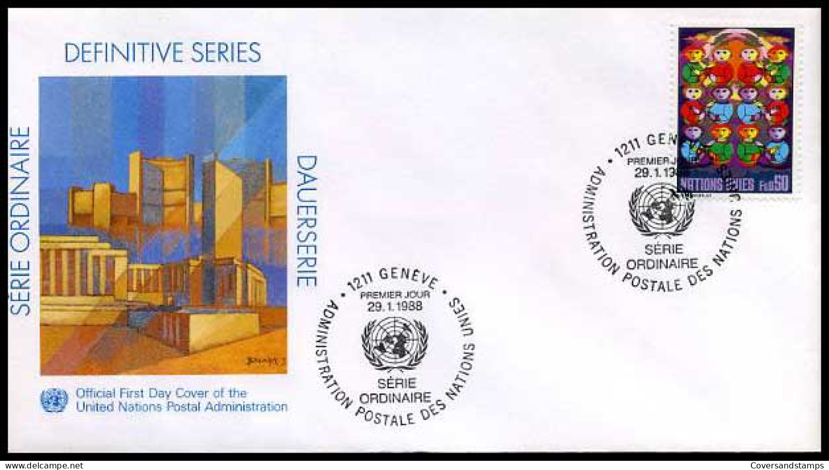Verenigde Naties - FDC - Definitive Series 1988                           - Other & Unclassified