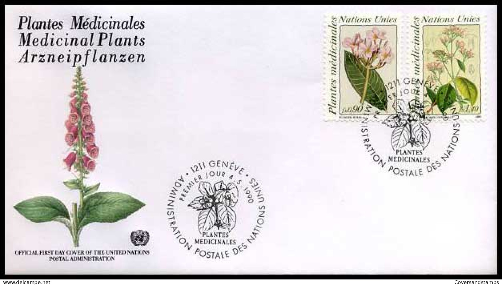 Verenigde Naties - FDC - Medicinal Plants                          - Sonstige & Ohne Zuordnung