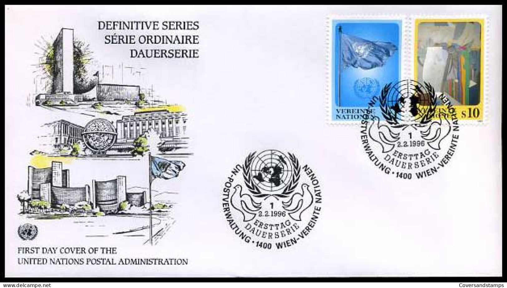 Verenigde Naties - FDC - Definitive Series 1996                         - Other & Unclassified