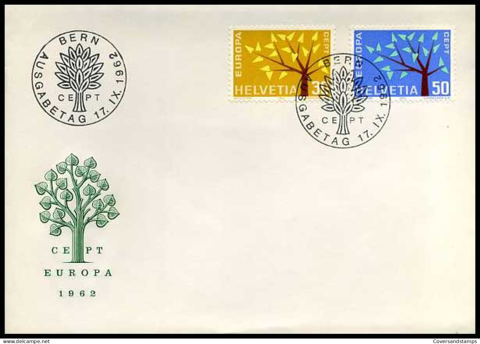 Zwitserland - FDC - Europa 1962                                            - 1962