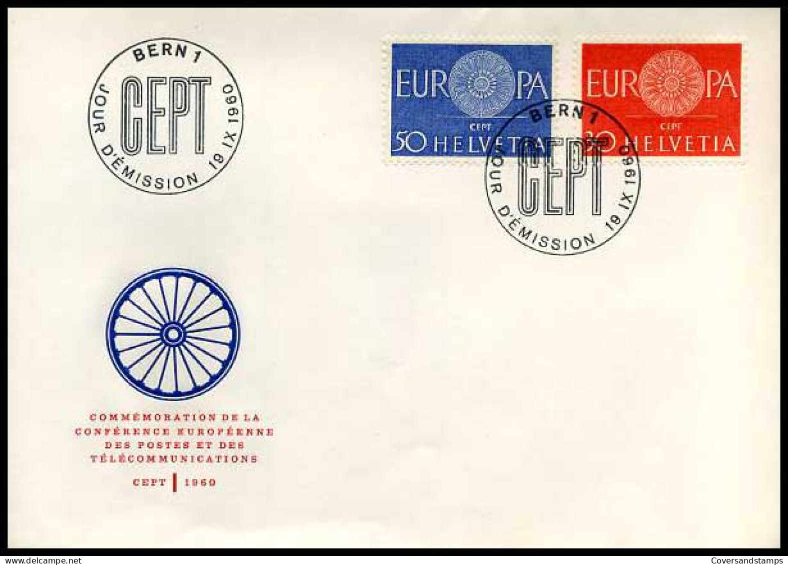 Zwitserland - FDC - Europa 1960                                            - 1961