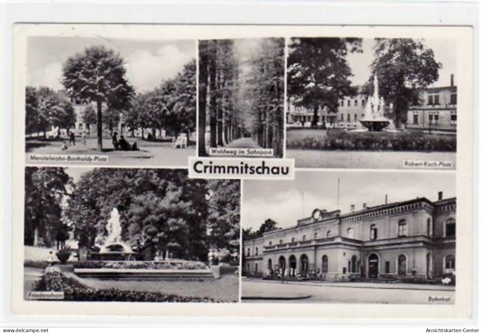 39038902 - Crimmitschau Mit 5 Abbildungen Gelaufen Von 1960. Gute Erhaltung. - Crinitzberg