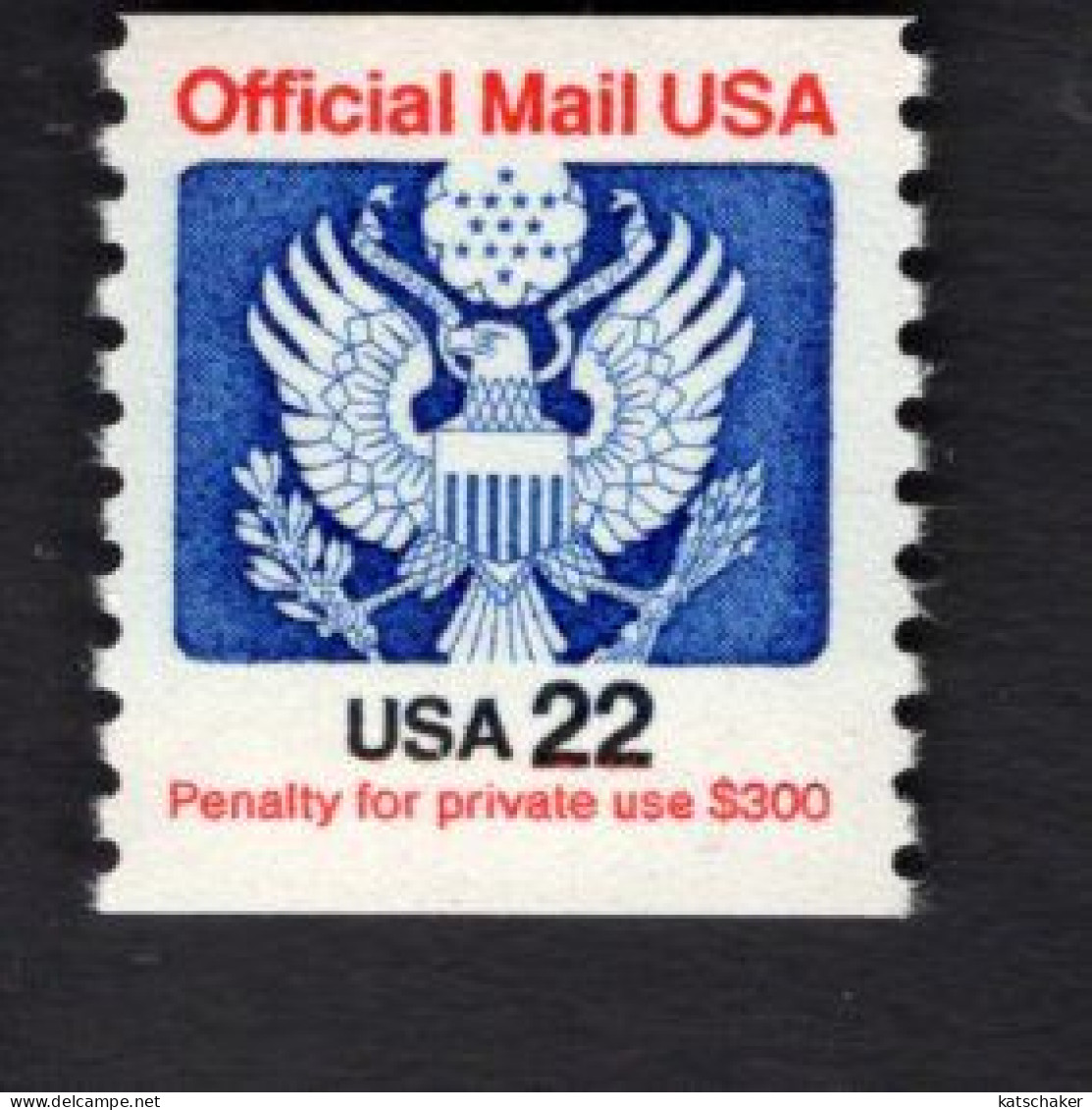 208999426 1985 (XX) SCOTT O136 POSTFRIS MINT NEVER HINGED Eagle & Shield OFFICIAL MAIL - Service