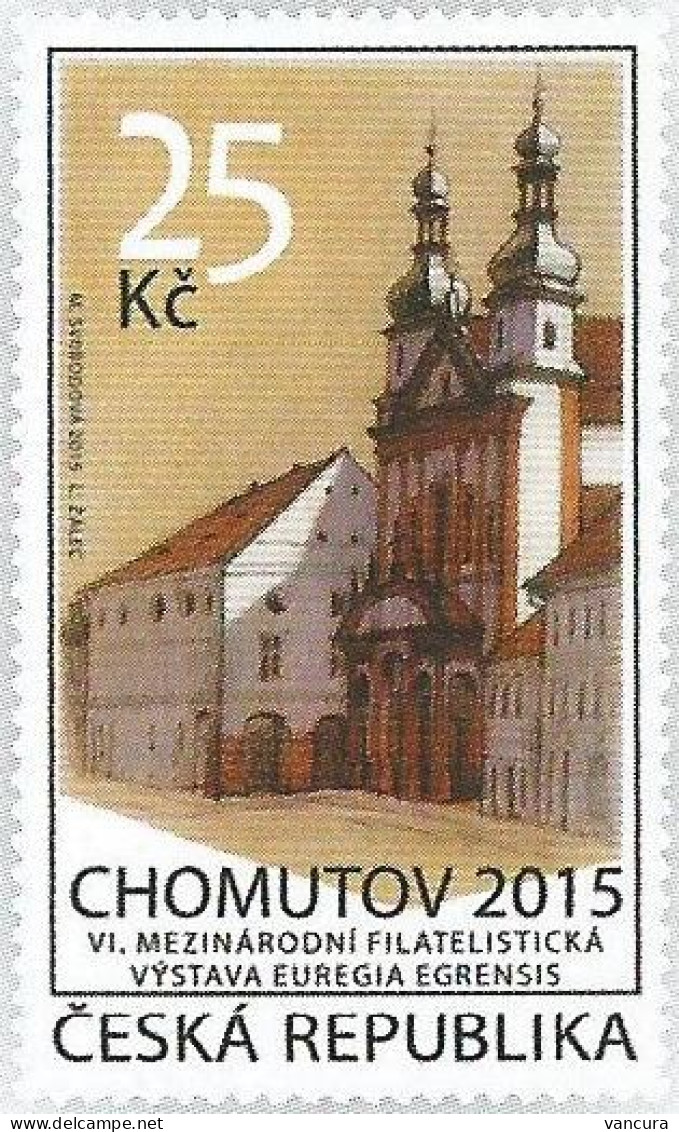 ** 844 Czech Republic, 6th Czech And German Philatelic Exhibition In Chomutov/Komotau 2015 - Expositions Philatéliques