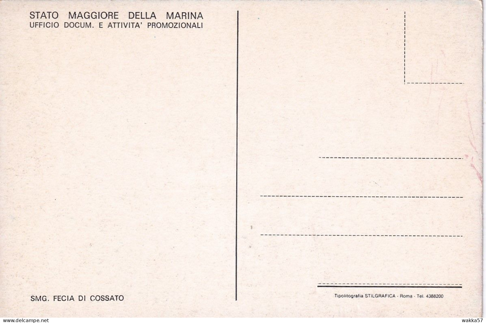 XK 690 - Cartolina  Sommergibile Fecia Di Cossato - F.g. Non Vg. - Sous-marins