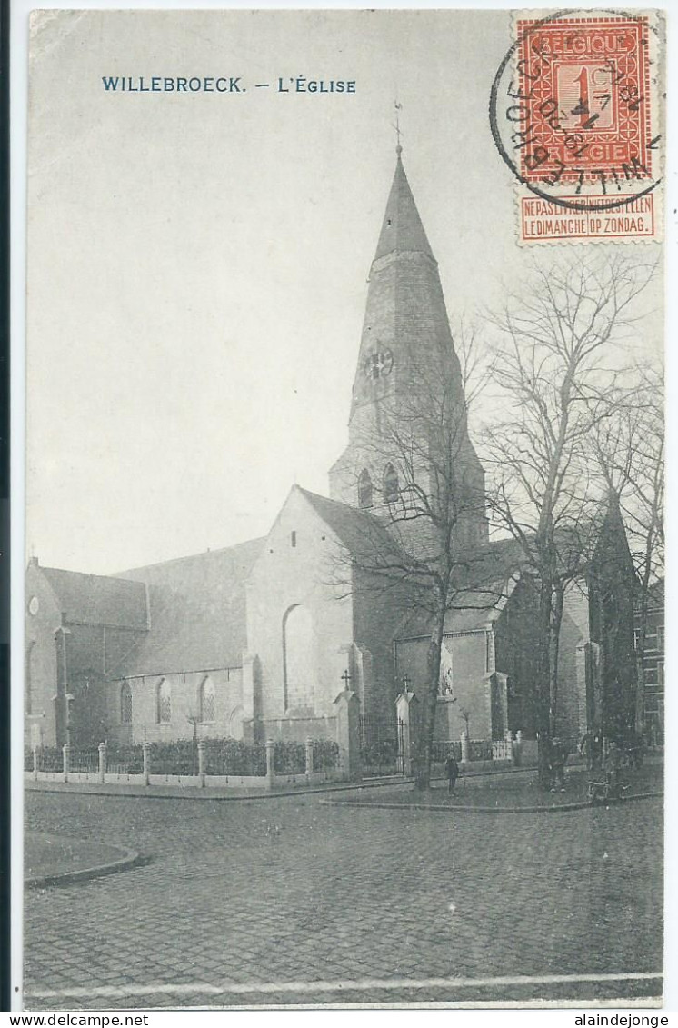 Willebroek - Willebroeck - L'Eglise - 1914 - Willebrök