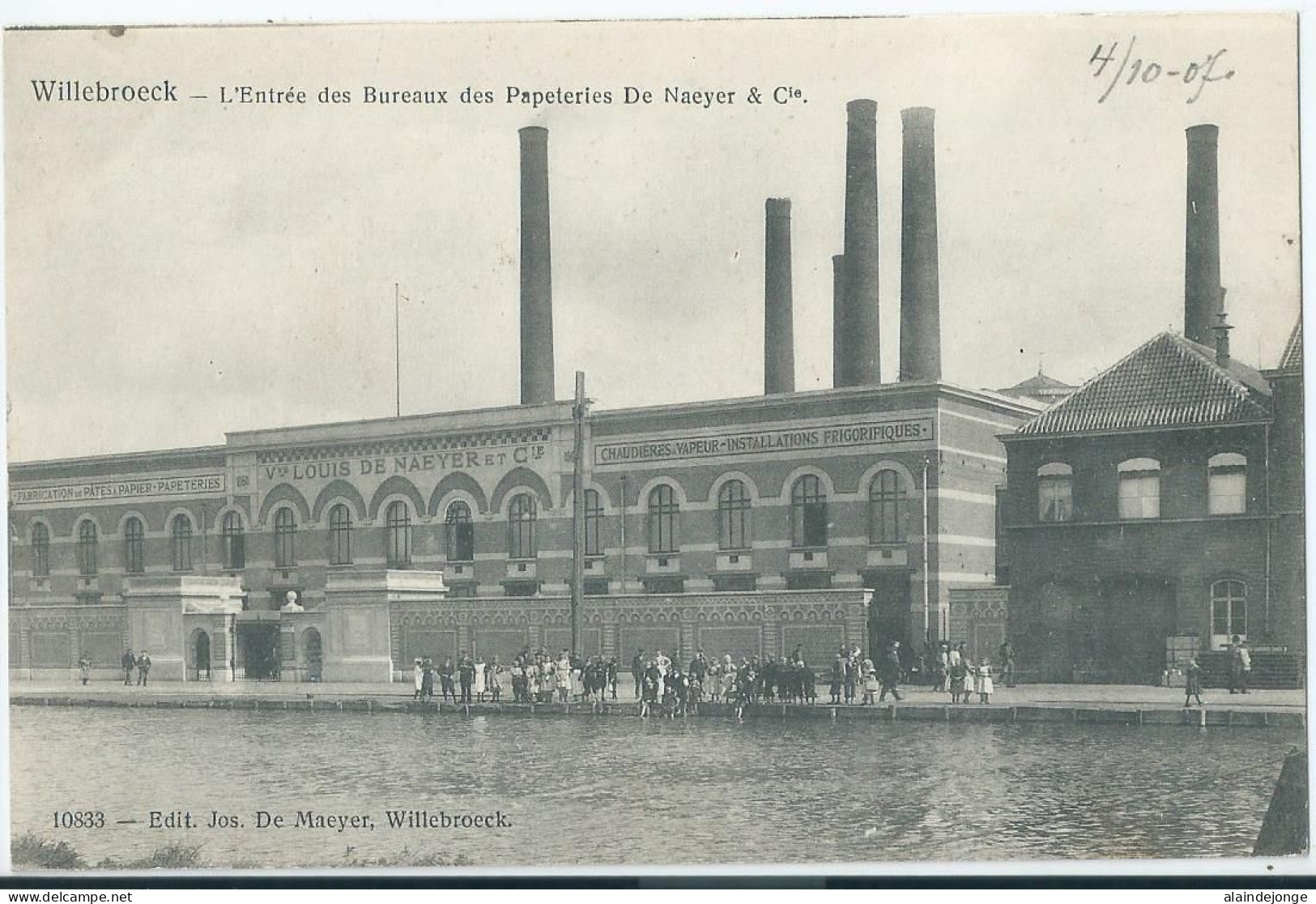 Willebroek - Willebroeck - L'Entrée Des Bureaux Des Papeteries De Naeyer & Cie - 1907 - Willebrök