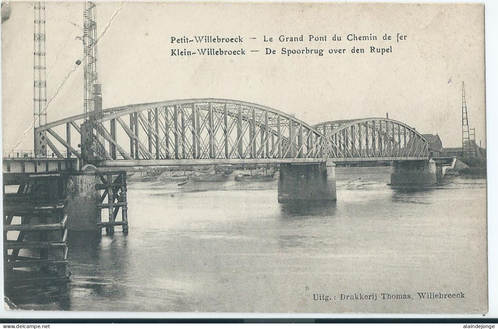 Willebroek - Willebroeck - Klein-Willebroeck - De Spoorbrug Over Den Rupel - ATTENTIE PLOOI IN KAART LINKSBOVEN - Willebroek