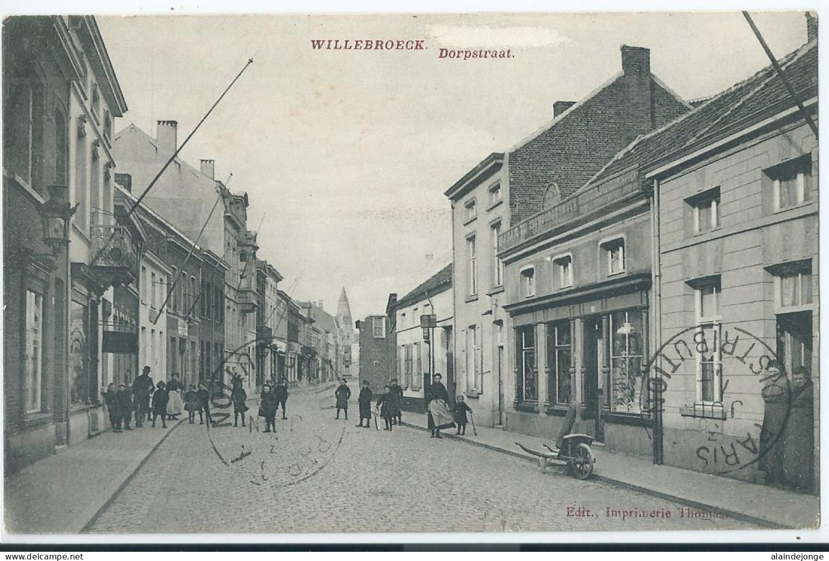 Willebroek - Willebroeck - Dorpstraat - 1914 - Willebroek