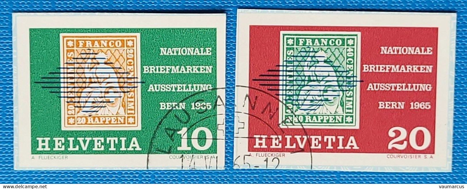 1965 Zu W 41-42 / Mi 812-813 / YT  Obl. LAUSANNE 14.6.65 Voir Description - Used Stamps