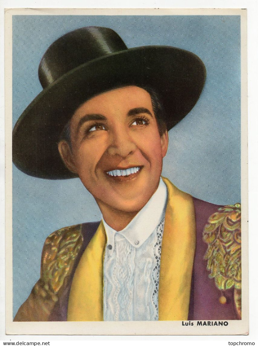 Luis MARIANO Carte Photo Grand Format (18cm X 24cm) Artiste Opérette Chanteur Acteur - Non Classés