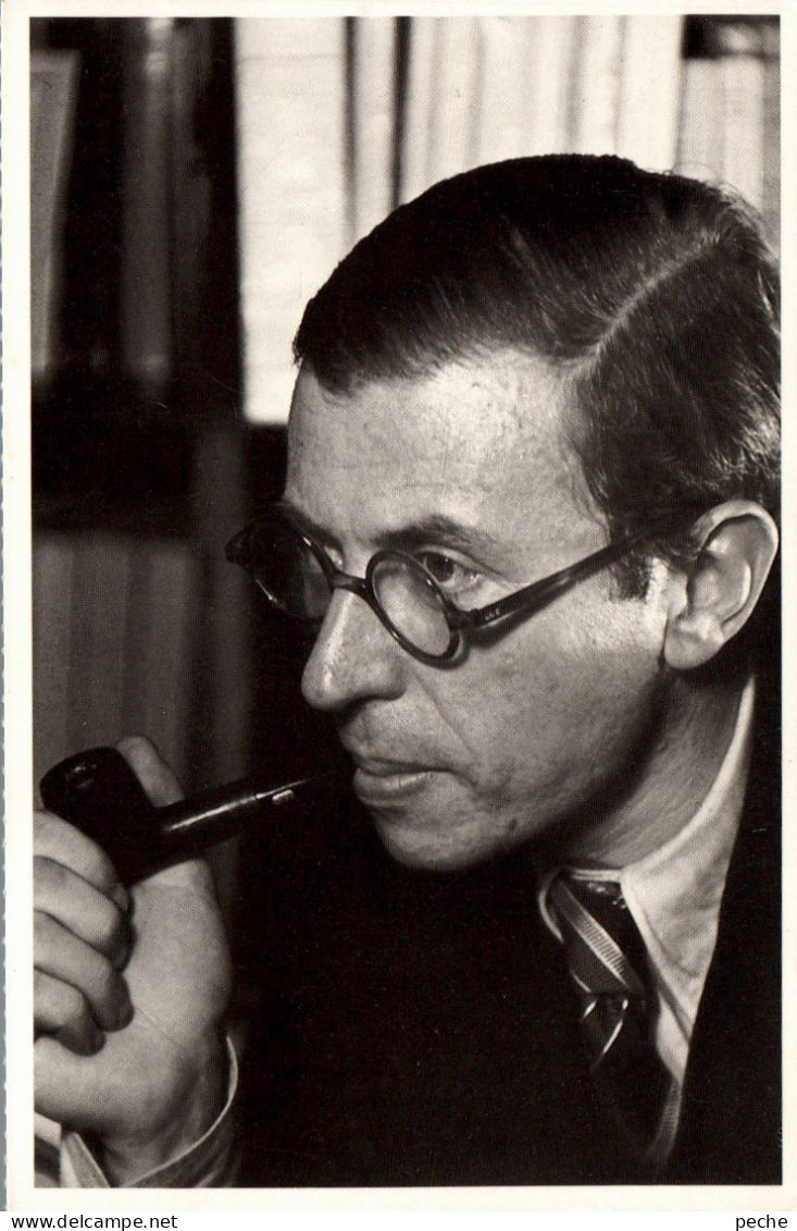 N°1221 Z -cpsm Jean Paul Sartre - Ecrivains