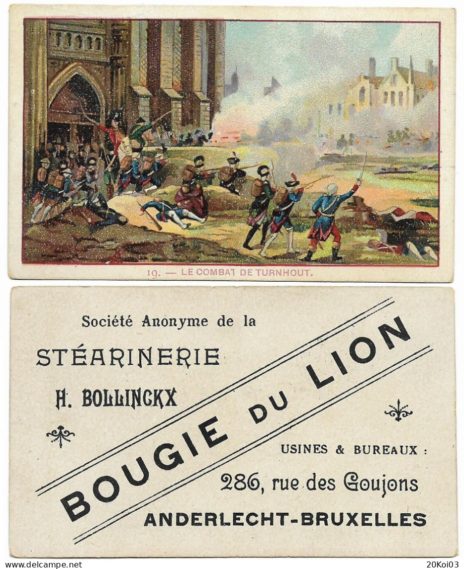 Le Combat De Turnhout 1798_Stéarinerie_Belgique_Bougie Du Lion_Usines & Bureau 286, Rue Des Goujons Anderlecht, Chromo - Artis Historia