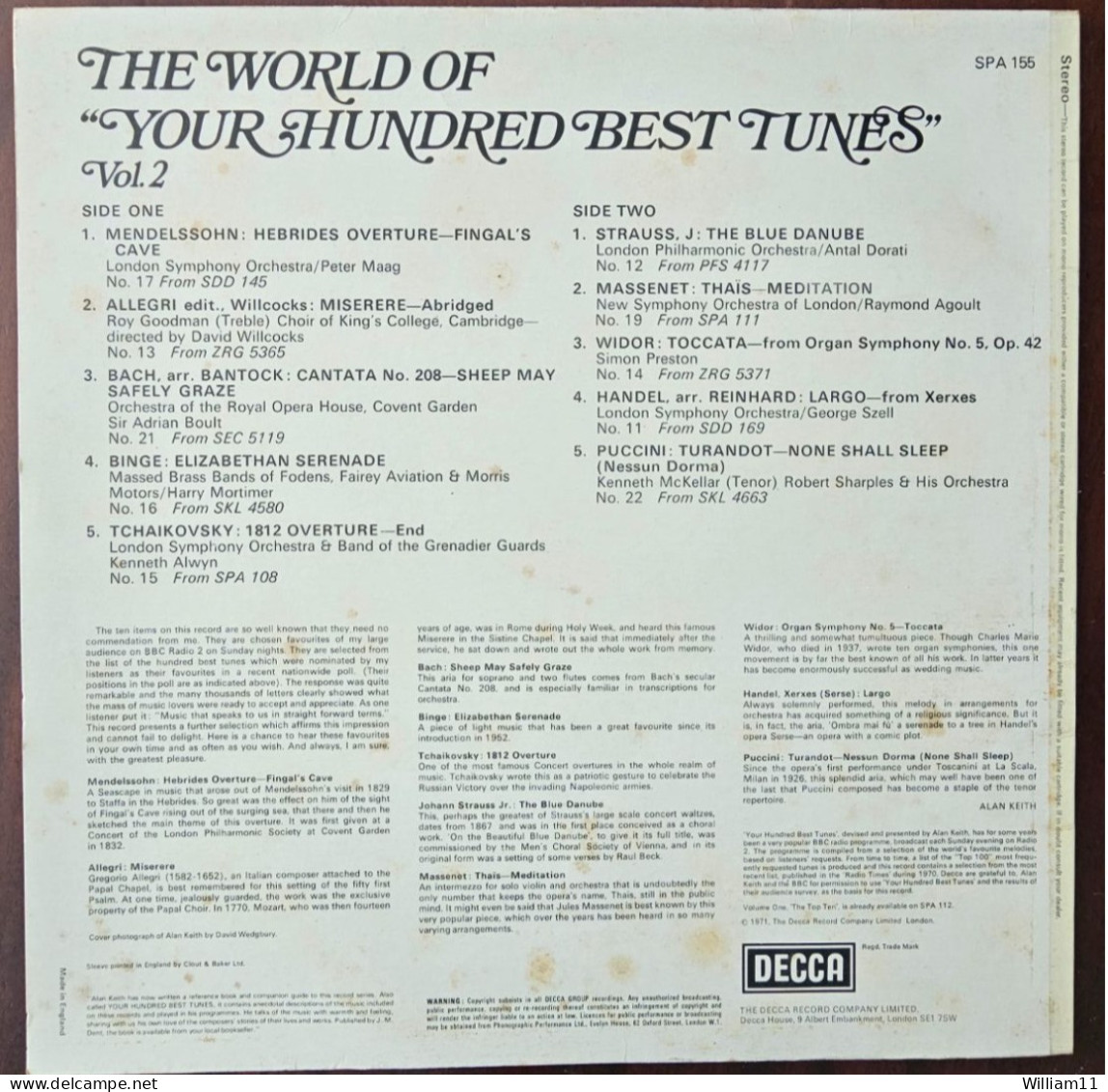 The World Of Your Hundred Best Tunes Vol.2 1971 - Classica