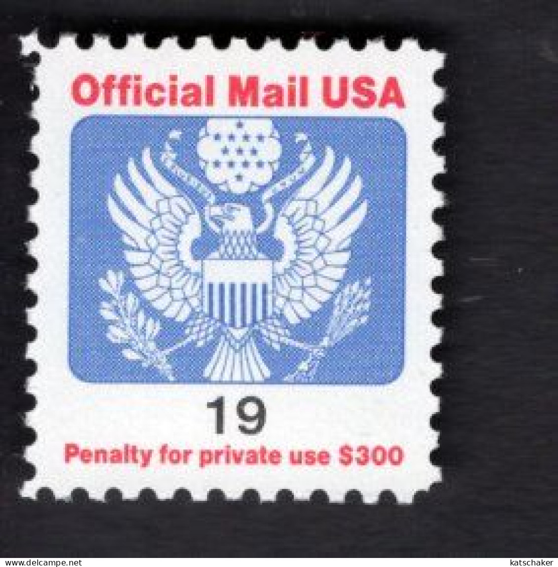 204510030 1991 SCOTT O147 (XX) POSTFRIS MINT NEVER HINGED EINWANDFREI EAGLE AND SHIELD OFFICIAL MAIL - Servizio